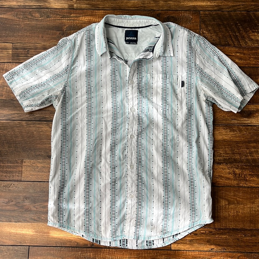 Prana cotton button down shirt